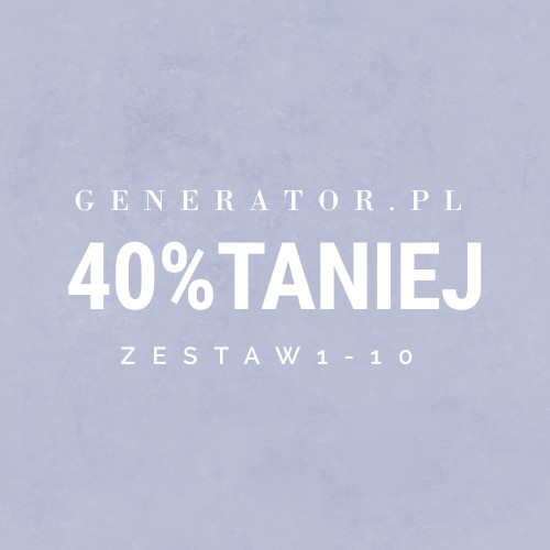 Generator.pl | zestaw 1-10 40% taniej