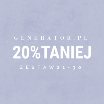 Generator.pl | zestaw 21-30 20% taniej