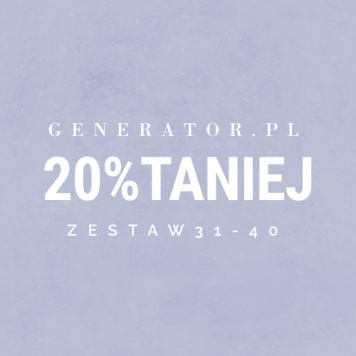 Generator.pl | zestaw 31-40 20% taniej